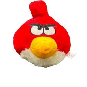 Angry Birds Red Bird Plush 8" Preowned